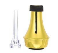BESTonZON 1 Juego trompeta muda Accesorios para mascarillas pequeñas silenciador de copa de trompeta Sordina recta de plástico abs trompeta sordo ligero Boquilla Componente abdominales