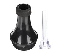 BESTonZON 1 Juego trompeta muda boquilla de práctica de trompeta accesorio de instrumento musical Sordina recta para trompeta con boquilla pequeña Accesorios Copa de Cuerno silenciador AbS
