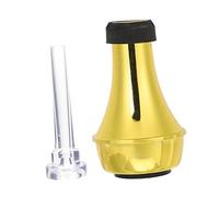 BESTonZON 1 Juego Trompeta Muda Silenciador De Trompeta Partes De Trompeta Sordina Recta Para Trompeta Con Boquilla Accesorio De Instrumento Musical Boquilla Para Trompeta Golden Abdominales