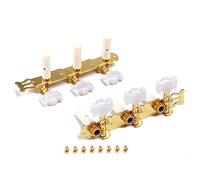 BESTonZON 1 Par De Guitarra Redonda Tapete De Tambor Pestillos De Cabeza De Flor Clavija De Afinación Soporte De Arco De Violín Cabeza De Máquina Clavija De Afinación 3+3 Clavijas De