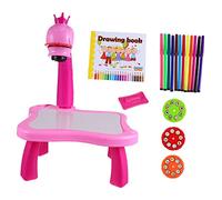 BESTonZON 1 Pc Mesa De Proyección Bloc De Dibujo Juguete Suministro Educativo Herramienta Educativa Divertida Escritorio De Aprendizaje Práctico Proyector De Dibujo El Plastico Rosa