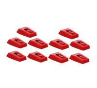 BESTonZON 10 Piezas aguja de reemplazo de la aguja vinilo gramofono Agujas universales de repuesto para tocadiscos aguja del tocadiscos lápiz de tocadiscos lápiz giratorio el plastico rojo