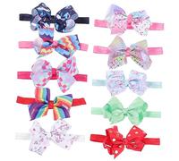 BESTonZON 10 Piezas Lazo Para El Pelo Moño De Pelo De Bebé Diademas De Lazo Para Niños Pequeños Accesorio Para El Cabello Del Bebé Niña Arco Diademas Turbantes Para Niñas Chica Banda Roscada