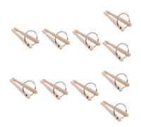 BESTonZON 10 Piezas Llavero Baqueta Llavero De Las Llaves Del Coche Encantos De La Llave Del Coche Llavero De Baquetas Llavero De Dos Baquetas Titular De La Llave Del Coche Madera