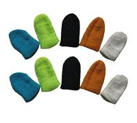 BESTonZON 10 Piezas Mangas De Silicona para Los Dedos Tapa De La Yema del Dedo Dedales De Algodon Manga del Pulgar del Reproductor De Teléfono Joyas Gel De Limpieza Pantalla Cuna De Dedo