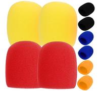 BESTonZON 10 Piezas Micrófono Caso Micrófono De Mano Parabrisas Micrófono Esponja Cubre Cubierta De Micrófono Ktv Cubierta De Micrófono Etapa Micrófono Esponja Cubierta Micrófono Parabrisas