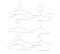BESTonZON 10 Piezas Mini Perchas Metálicas para Ropa de Muñecas Colgadores Resistentes para Vestidos y Atuendos Casas de Muñecas Accesorios Decorativos para Organizar Ropa Pequeña