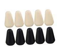 BESTonZON 10 Piezas Tapa Botón Tapa Del Interruptor Tapa Palanca Consejo Tapa Del Selector Pastillas Accesorios Para Sombreros Guitarlele Cambiar La Punta Guitarra Mando