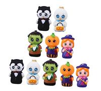 BESTonZON 10 Piezas Títeres de Mano de Halloween para de Muñecos de Dedos Juguete Educativo para Cuentos y para Actividades Casa y Escuelas