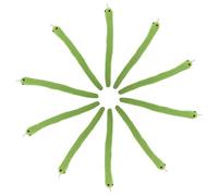 BESTonZON 10 Unidades Juguetes Interactivos para Gatos con Forma de Serpiente Juguetes Chirriantes Suaves Modelo Realista para Morder Estimular Independiente y Proteger Muebles para Gatitos