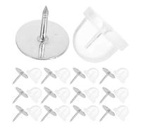 BESTonZON 100 Cierres para Prendedores de Solapa Transparentes Cierres de Goma para Broches y Manualidades Sujetadores de Seguridad para Insignias y Joyería Kit 100 Piezas para DIY