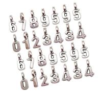 BESTonZON 100 Dijes Colgantes Numéricos de Aleación Set de 100 Piezas 0-9 para Joyería DIY Accesorios para Pulseras Collares y Llaveros Adornos Numéricos para Manualidades