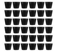 BESTonZON 100 Piezas Bolsa de Siembra Negra de PE, Bolsa de Nutrientes Transpirable y Permeable, para Perennes y Suculentas, para Jardines y Balcones