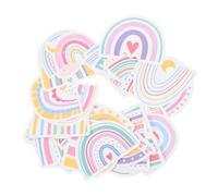 BESTonZON 100 Uds Pegatinas De Arcoíris para Decorar El Hogar Pegatinas De Pared Decoración De Infantil Pegatinas De Ordenador Decoraciones Calcomanías De Fondo