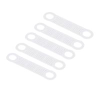 BESTonZON 100 Unidades Tiras Antideslizantes para Perchas de Ropa Silicona Transparente Adhesiva Agarre de Hombros para Percha de Madera y Plástico Armario Vestidos 10.5x2 cm