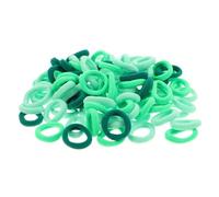 BESTonZON 100piezas Gomas Pelo Verdes para Pequeños Lazos Elásticos sin Costuras para Peinar el Cabello para Vacaciones y Escuela Suaves y Seguros