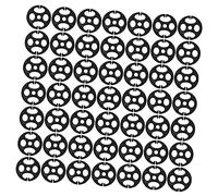 BESTonZON 100piezas Hebillas De Ajuste Para Asiento De Coche Abs Negro Hebillas Para Banda Elástica Para Cojines De Silla y Sofá