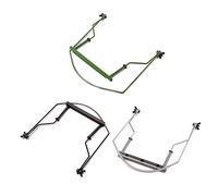 BESTonZON 10agujeros Marco Metal Armónica Soporte Mástil Accesorio Órgano Ligero Resistente