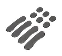 BESTonZON 10piezas Almohadillas Silenciadoras Para Batería Parches Negros Alfombrillas De Cinturón Sin Olor Duradero y Flexible