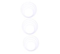 BESTonZON 12 Piezas Batería drum kit noise cancelling Accesorio de tambor simple amortiguar musical un accesorios anillo de silencio de tambor partes de tambor Película de poliácido