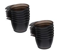 BESTonZON 12 Piezas Cuenco Profesional para Teñir Cabello Mango y Boquilla | Base Antideslizante, Boca Ancha y Borde Elevado, para Salón, Barberos y Aplicación Precisa
