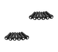 BESTonZON 12 Piezas De Alfileres De Concha Blanca De Ébano Clavija De Afinación Para Guitarra Tenedor Pin De Puente De Guitarra Puente De Guitarra Pin Fijo Conos Fijos De Guitarra Pin De