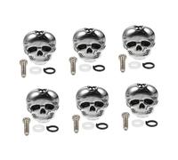 BESTonZON 12 Piezas Manija Del Afinador De Guitarra De Bajo Clavija De Afinación Teclas De Afinación De Guitarra Perillas De Afinación De Alfiler Metal Eléctrica