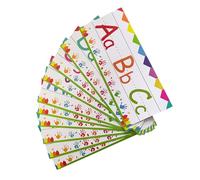 BESTonZON 12 Tarjetas Didácticas de Alfabeto y Números para Pared Set de 12 Piezas ABC y Números Decoración Educativa para Preescolar Aula y Sala de Juegos Aprendizaje del Abecedario