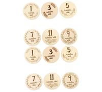 BESTonZON 12 Uds Accesorios De Fotografía De Doble Cara Tarjetas De Nacimiento De Tarjetas De Recién Nacido Tarjetas Mensuales Infantiles Tarjetas De Hitos De Tarjetas De