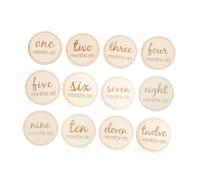 BESTonZON 12 Uds Tarjetas Mensuales Para Bebés Tarjetas De Hitos Para Bebés Tarjetas De Cumpleaños Infantiles Tarjetas De Nacimiento Para Bebés Tarjetas Para Recién Nacidos