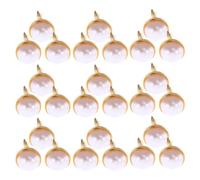 BESTonZON 120 Mini Brads Dorados de Metal para Manualidades y Scrapbooking Sujetadores Redondos de 12 MM Doble Pata Accesorios para Proyectos Creativos y Decoración de Papel