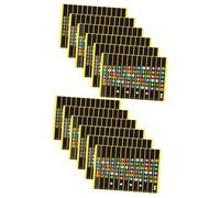 BESTonZON 12hojas Pegatinas Para Diapasón De Guitarra Notas Adhesivas Para Principiantes Mapa De Notas De Guitarra Color Para Folk y Eléctrica Mejora Tus Habilidades Musicales