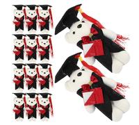 BESTonZON 14 Peluches de Graduación de Felpa Gorra Médica Mini Osos de Peluche para Obsequio y Decoración en Fiestas de Graduación Ramo Creativo de 14 Piezas para Celebración