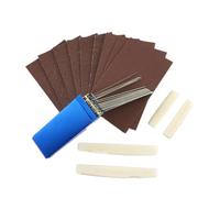 BESTonZON 14 Piezas Herramientas De Reparación De Guitarras De Kit De Pulido Para Guitarra Limas Lija Para Trabajo De Luthier