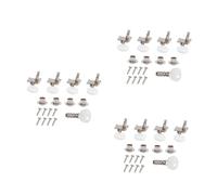 BESTonZON 15 Piezas sintonizadores de banjo recambios piquetas Práctico banjo Mantenimiento nailog Accesorio clave de afinación del clavijero de clavija