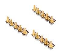 BESTonZON 15 Piezas terminales de soldadura a500k Reemplazo de potenciómetro de guitarra Potenciómetro de guitarra dorado potenciómetro de audio de guitarra caja de platillos guitarras mini