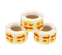 BESTonZON 1500 Pegatinas de Marca de Precio 1. 50 Pegatinas de Precio por Euro Pegatinas de Venta de Garaje para Tiendas Supermercado Tienda por Menor