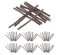 BESTonZON 1500g Golosinas Dentición de Mascotas Palitos de Golosina de Ramas de Árbol Juguete para Hámsteres Pequeños Masticable de Madera para Animales Pequeños Ejercicio Diario