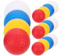 BESTonZON 16 Piezas Bolas de Golf Huecas de Entrenamiento Profesional Colores Surtidos para Adolescentes Resistentes de Plástico PP para Práctica Diaria
