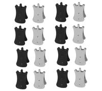 BESTonZON 16 Piezas silenciador erhu pañuelos fular bufanda afinador guitarra violín mudo accesorios erhu silenciador huqin ukelele silenciar sintonizador herramienta acero galvanizado
