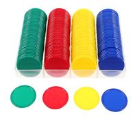 BESTonZON 160 fichas de póker Que se han Convertido en Buenas Monedas para niños. Discos de conteo de plástico. Contadores matemáticos para el Aprendizaje en el Aula. Fichas de recompensa.