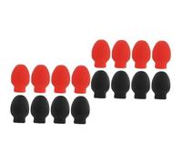 BESTonZON 16piezas Mute Drumstick Practice Tip Accesorios De Percusión Para Tambores Práctica Silenciosa Interiores y Exteriores Color Aleatorio