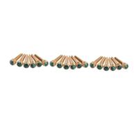BESTonZON 18 Piezas Pasadores De Puente De Guitarra Material Para Reparar Guitarras Guitarlele Tuerca De Hueso De Guitarra Clavijas De Guitarra Reemplazo De Puente V Guitarra Ágata Lunares