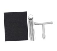 BESTonZON 19piezas Kit De Herramientas De Mantenimiento Para Guitarra Juego De Calibradores De Radio De Cuerda Lijas Limas Para Silla De Montaje Para Guitarras Acústicas Eléctricas Bajos y u