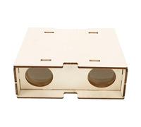 BESTonZON 1juego Binoculares De Madera para Telescopio Infantil Portátil De Montaje Manual Juguete Educativo De De Exploración