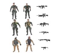 BESTonZON 1juego De Soldados para y Decoración De Figuras De Antiterrorismo De Soldados para Coleccionistas y Entusiastas