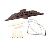 BESTonZON 1juego Puente De Guitarra De Madera y Tuerca Con Micrófono Piezoeléctrico Compatible Con Guitarra Folk Café