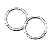 BESTonZON 2 Anillos Nasales Para Ganado: Nasal De Inoxidable De 9,9 Cm Para Animales De Granja - Anillo De Metal Resistente Para Tabique Nasal - Herramienta
