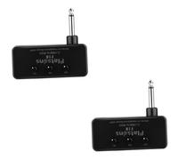 BESTonZON 2 Juegos De Amplificador De Auriculares De Bajo Mini Enchufe Amplificador De Guitarra Bolsillo De Plástico Y Aluminio Amplificador De Auriculares para Guitarra Altavoz