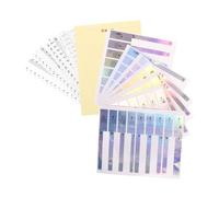 BESTonZON 2 Juegos De Pegatinas De Piano Teclado De Piano Calcomanías Teclado Tira De Notas Teclado De Piano De La Etiqueta Engomada Teclados Etiqueta Instrumento De Música Suministros